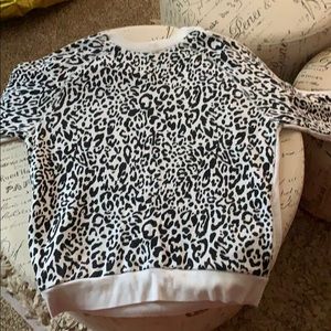 brand pink cheetah print sweater